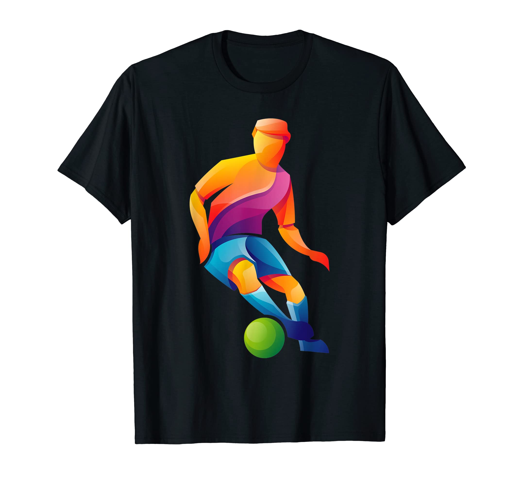 Rainbow Soccer Logo T-Shirt - Casual Everyday Wear for Adults - T-Shirt, Sweatshirt, Hoodie