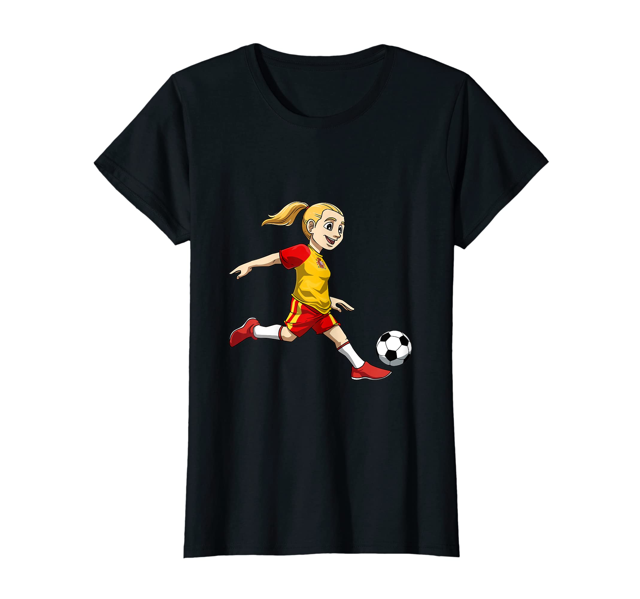 Soccer Spain Womens Soccer T-Shirt - Casual Everyday Wear for Adults - T-Shirt, Sweatshirt, Hoodie