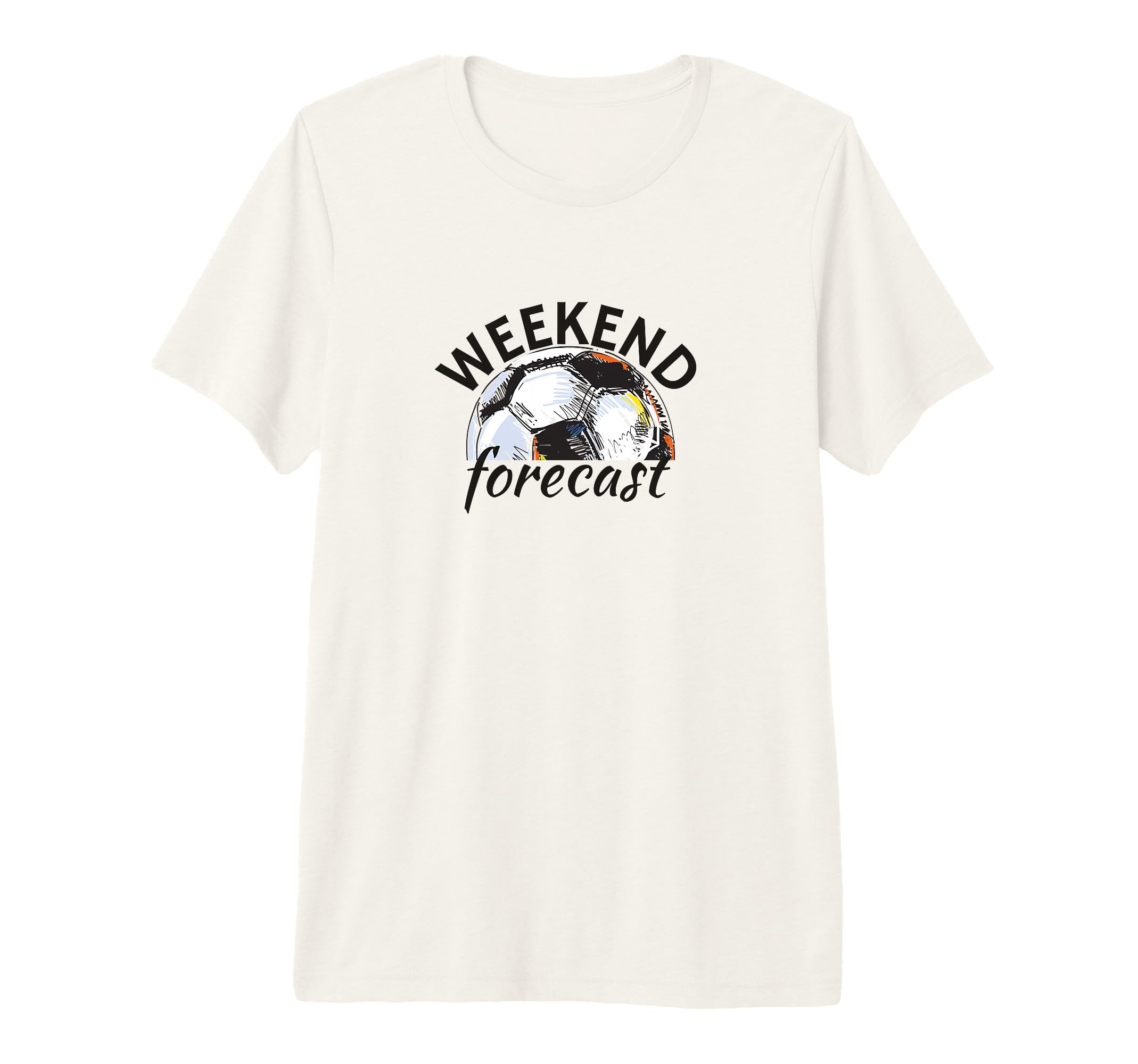Funny Soccer Weekend Forecast T-Shirt - Minimalist Print Men Women - T-Shirt, Sweatshirt, Hoodie