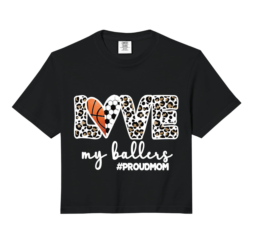 Proud Ballers Mom Soccer Basketball Hoodie - Custom Art Print Men Women - T-Shirt, Sweatshirt, Hoodie