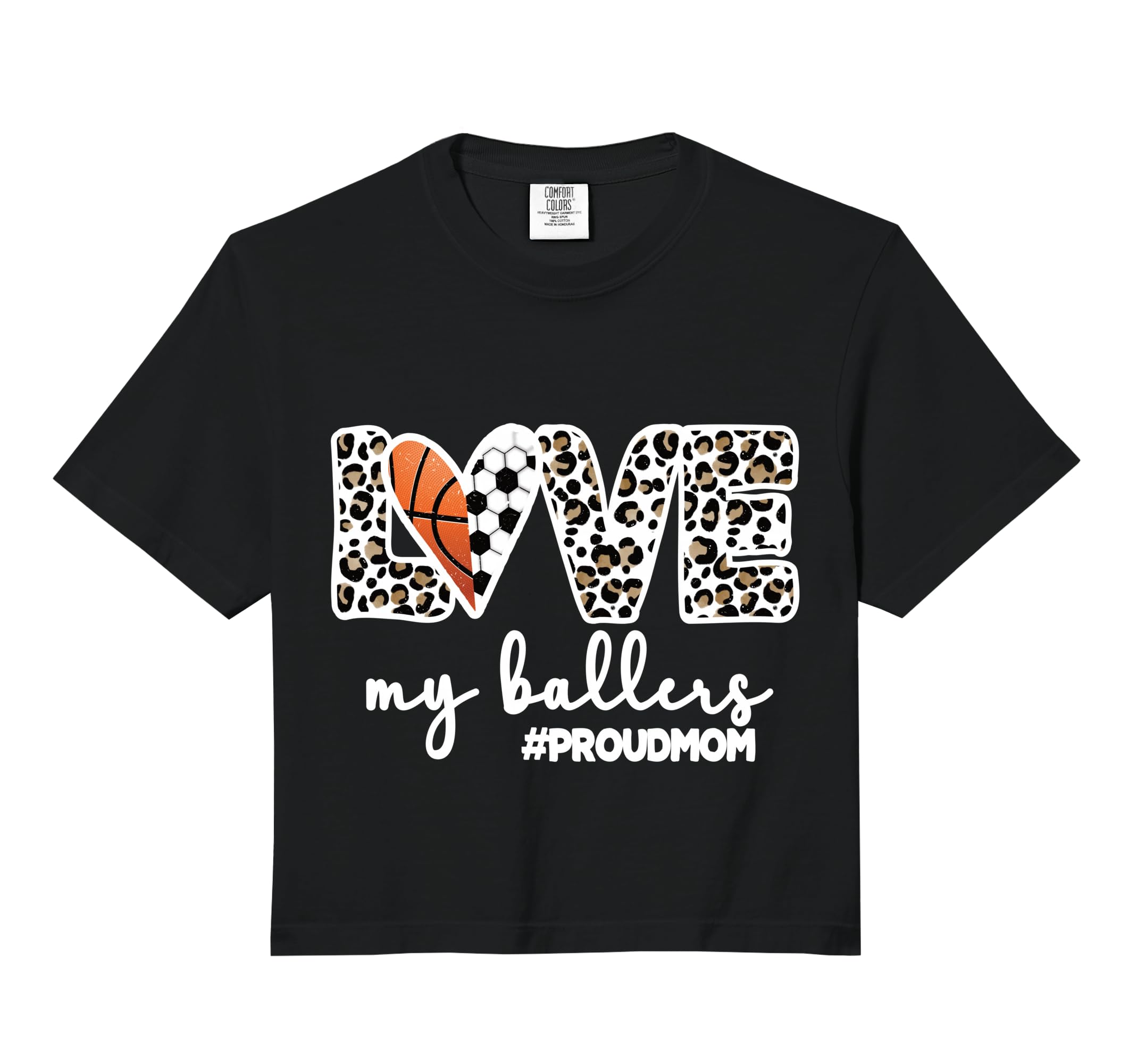 Proud Ballers Mom Soccer Basketball Hoodie - Custom Art Print Men Women - T-Shirt, Sweatshirt, Hoodie