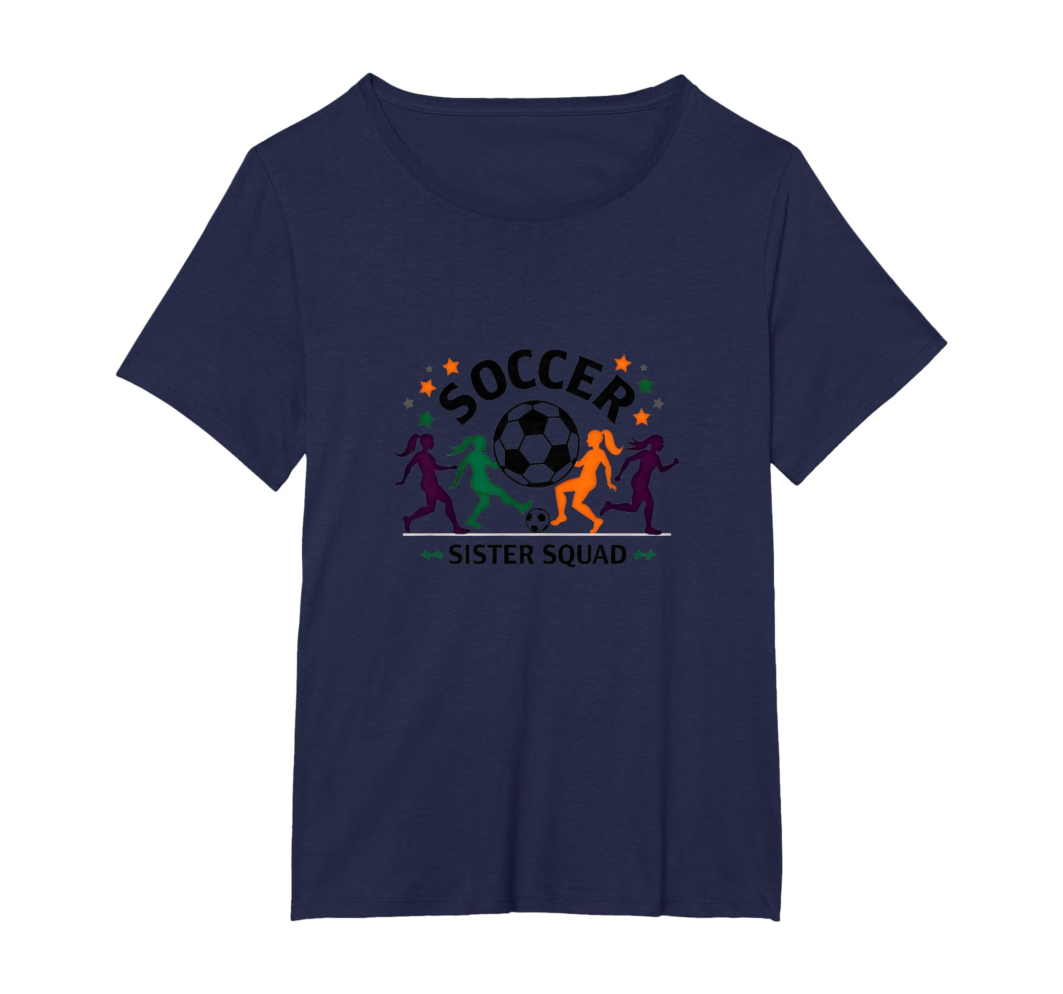 Soccer Sister Squad Team Spirit Sporty T-Shirt - Novelty Apparel Unisex - T-Shirt, Sweatshirt, Hoodie