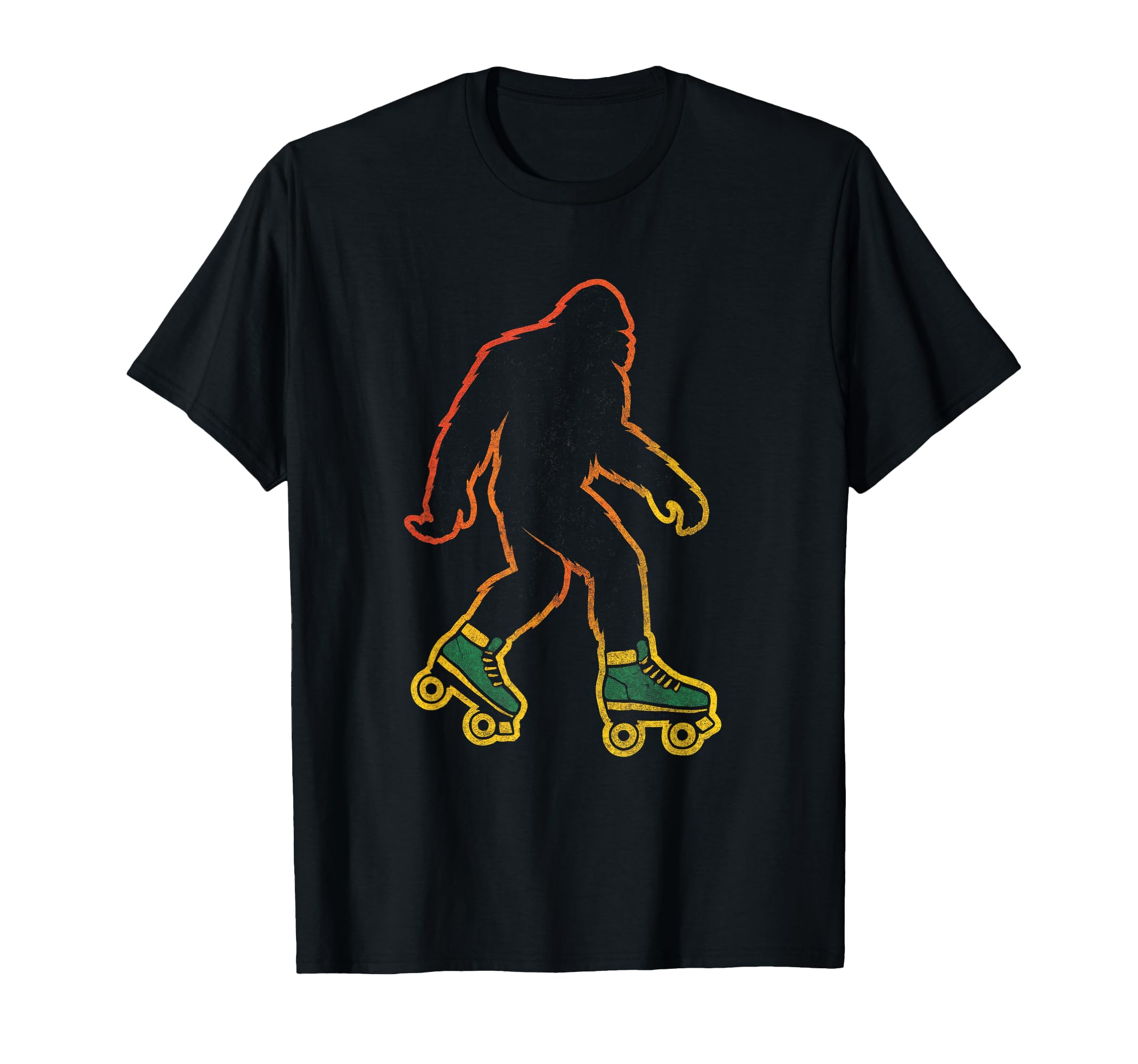 Skating Bigfoot Roller Skates T-Shirt - Trendy Graphic Unisex - T-Shirt, Sweatshirt, Hoodie