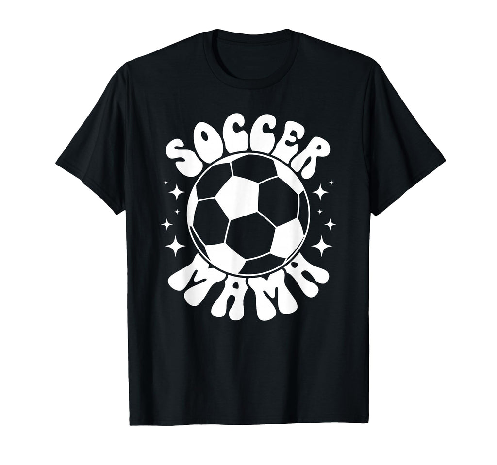 Soccer Mama Groovy Soccer Mom T-Shirt - Fun Novelty Design for Adults - T-Shirt, Sweatshirt, Hoodie