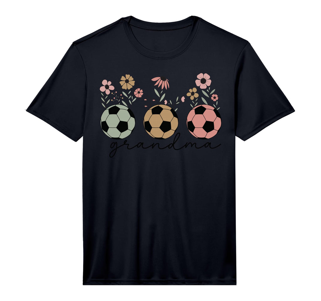 Mens Soccer Grandma Wildflower Floral T-Shirt - Novelty Apparel Unisex - T-Shirt, Sweatshirt, Hoodie