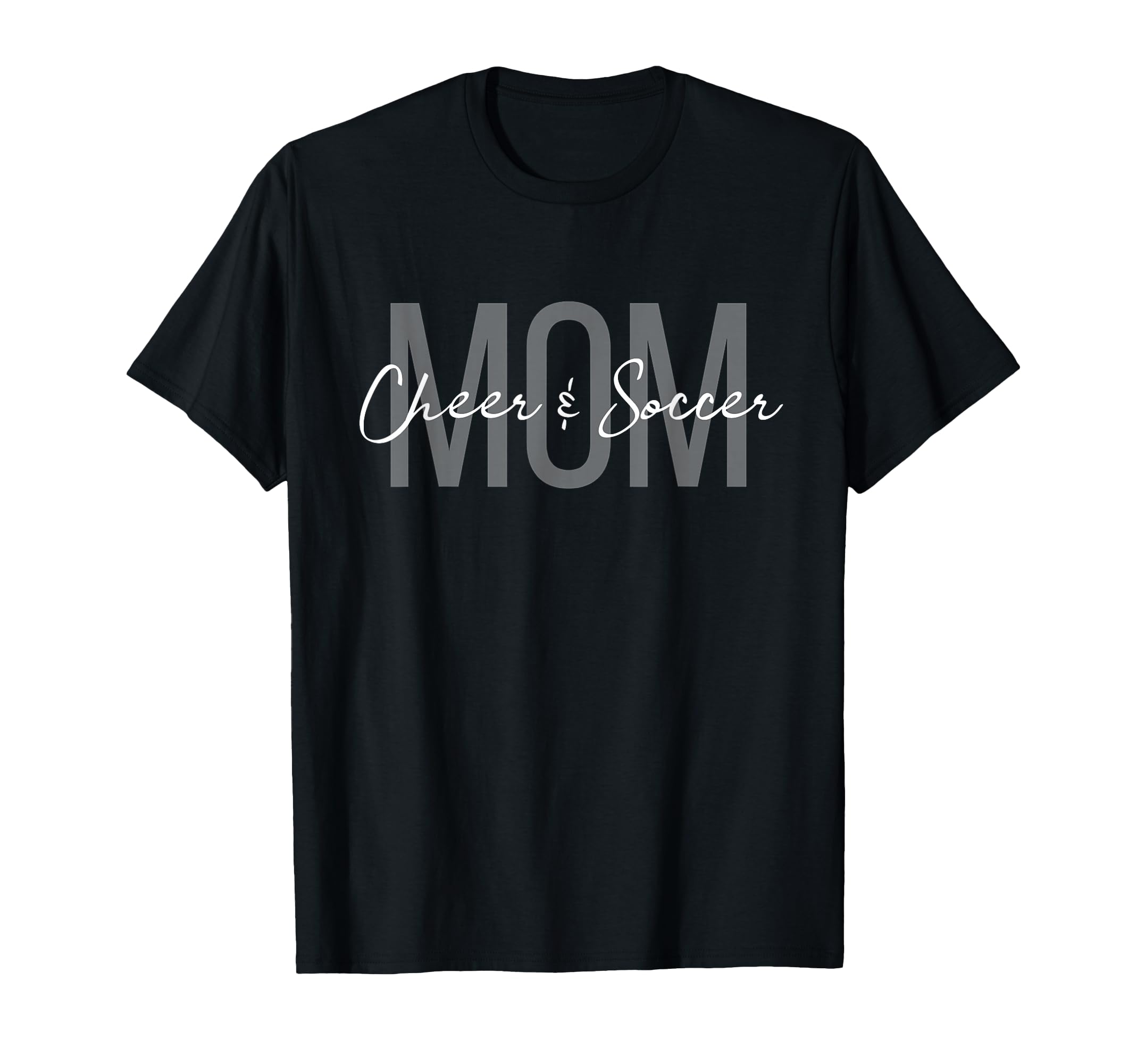 Cheer And Soccer Mom Life Soccer T-Shirt - Aesthetic Graphic for Adults - T-Shirt, Sweatshirt, Hoodie