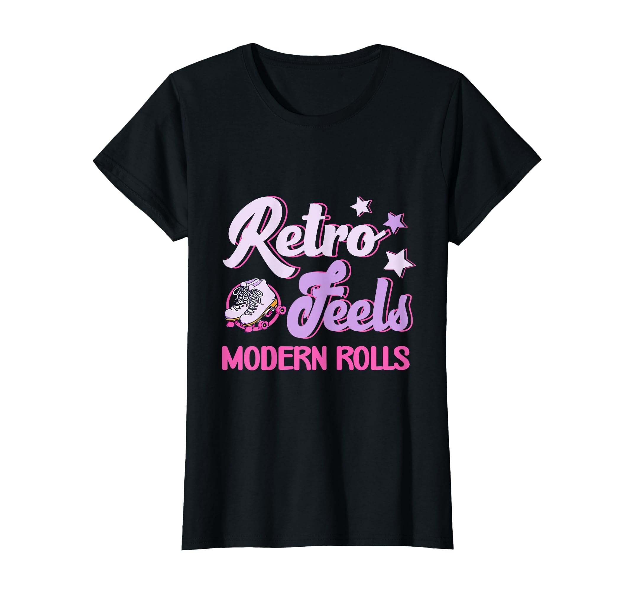 Roller Skates Party Feels Modern Rolls T-Shirt - Trendy Graphic for Adults - T-Shirt, Sweatshirt, Hoodie