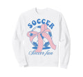 Soccer Fan Coquette Bow Sweatshirt - Streetwear Style Unisex - T-Shirt, Sweatshirt, Hoodie