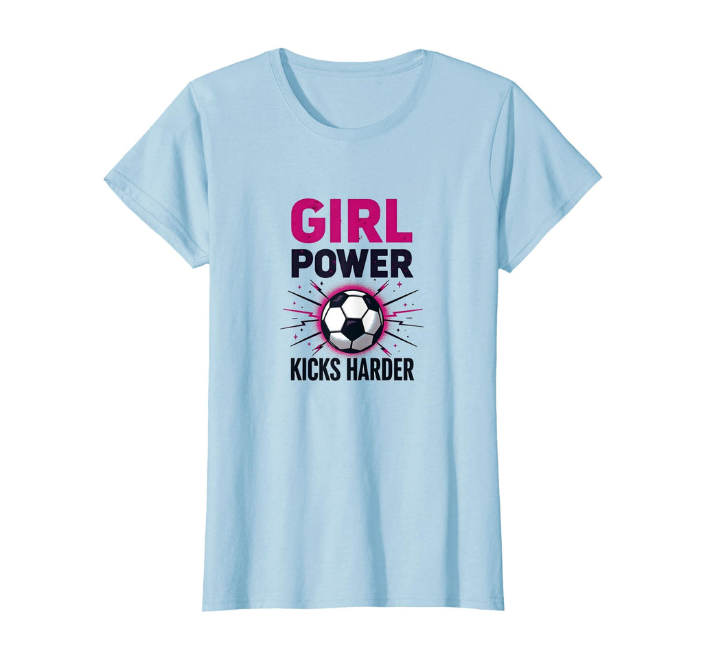 Power Kicks Harder Soccer T-Shirt - Casual Everyday Wear for Adults - T-Shirt, Sweatshirt, Hoodie