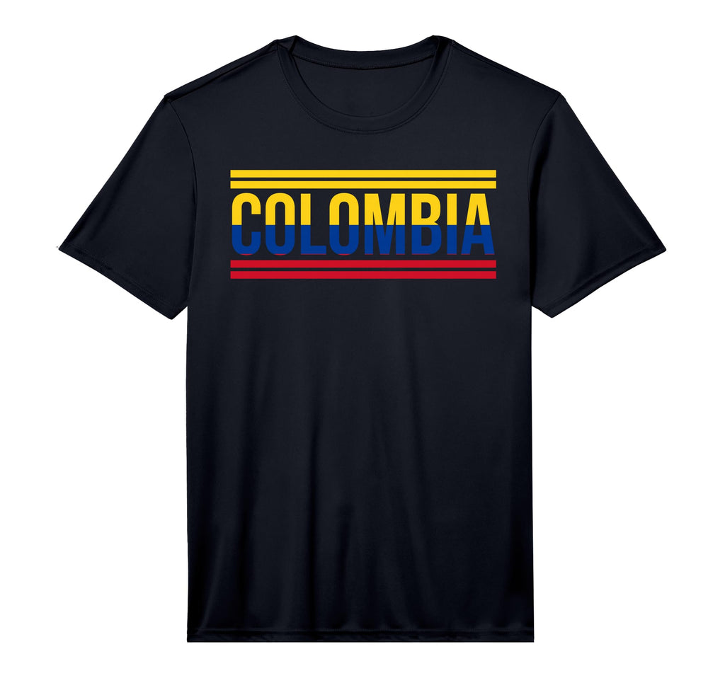 Colombia Colombian Flag Sport Soccer T-Shirt - Trendy Graphic Unisex - T-Shirt, Sweatshirt, Hoodie