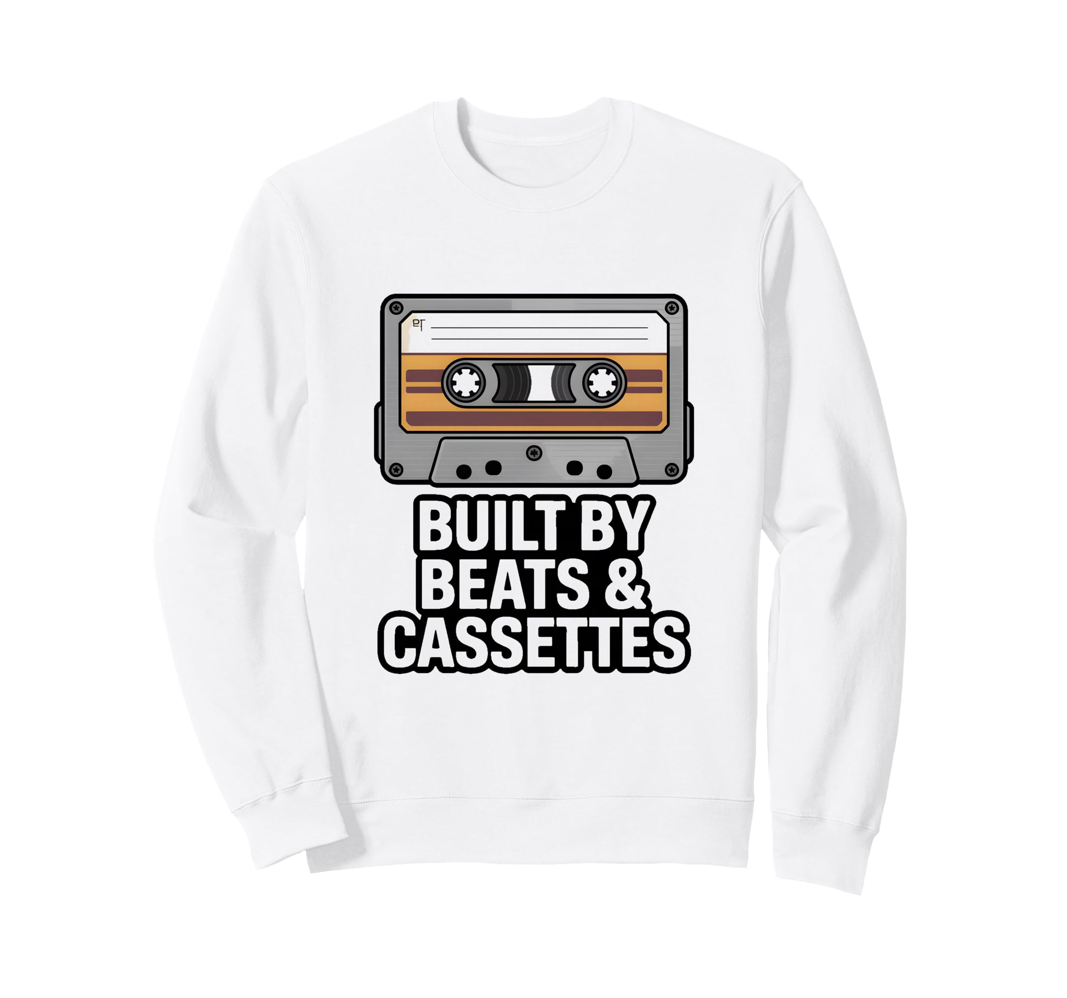 Built Beats And Cassettes Music Tape Sweatshirt - Aesthetic Graphic Unisex - T-Shirt, Sweatshirt, Hoodie