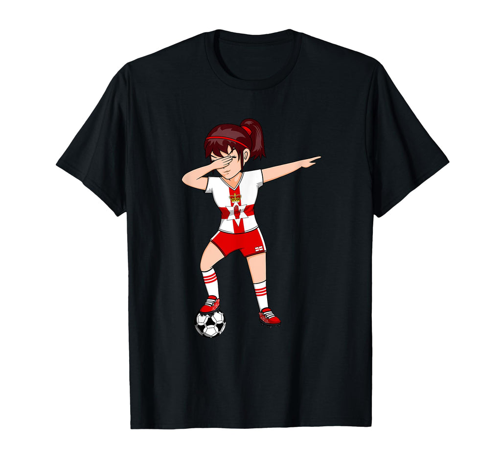 Dabbing Soccer Northern Ireland T-Shirt - Trendy Graphic for Adults - T-Shirt, Sweatshirt, Hoodie