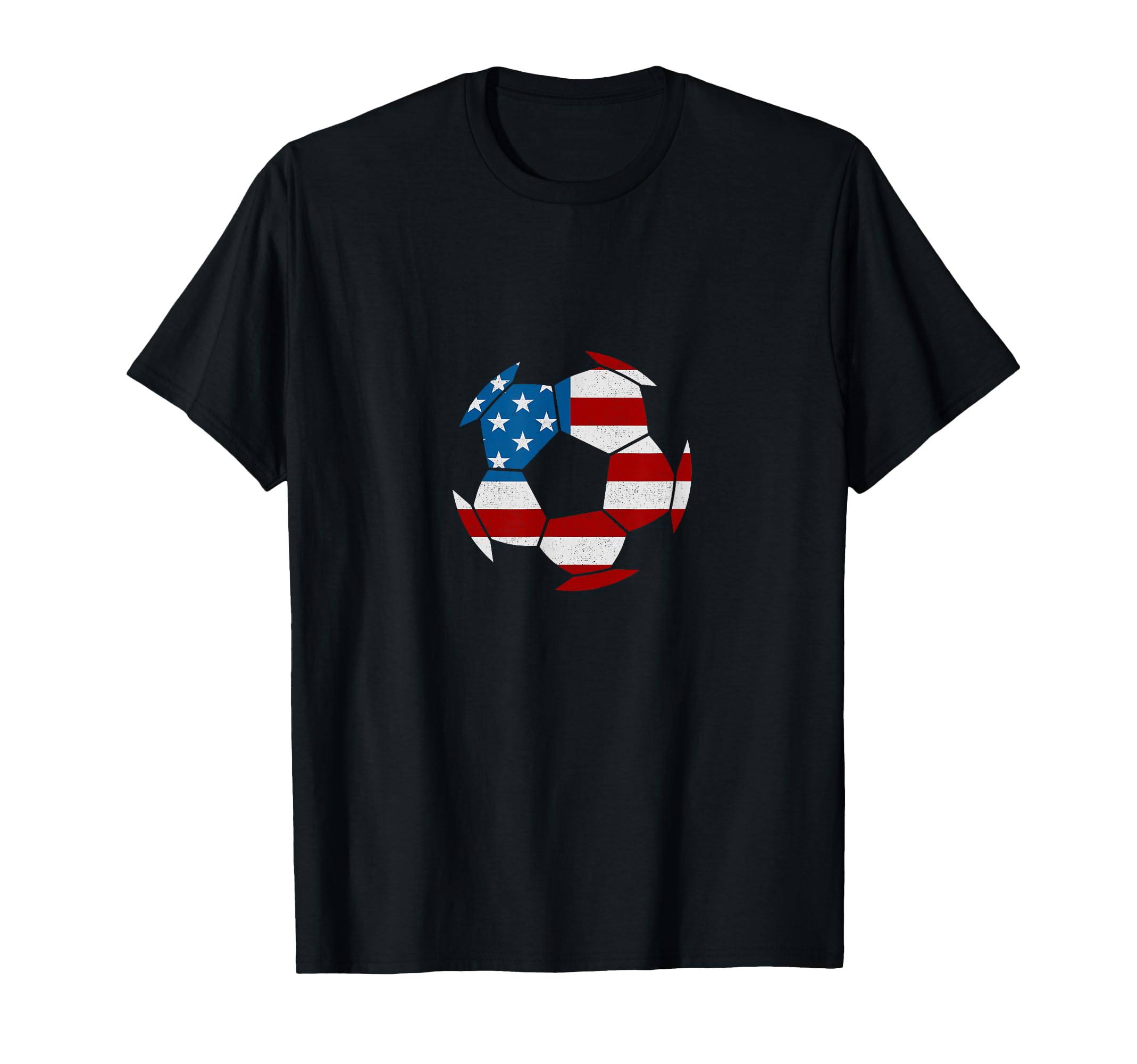 American Flag Soccer Soccer T-Shirt - Custom Art Print for Adults - T-Shirt, Sweatshirt, Hoodie