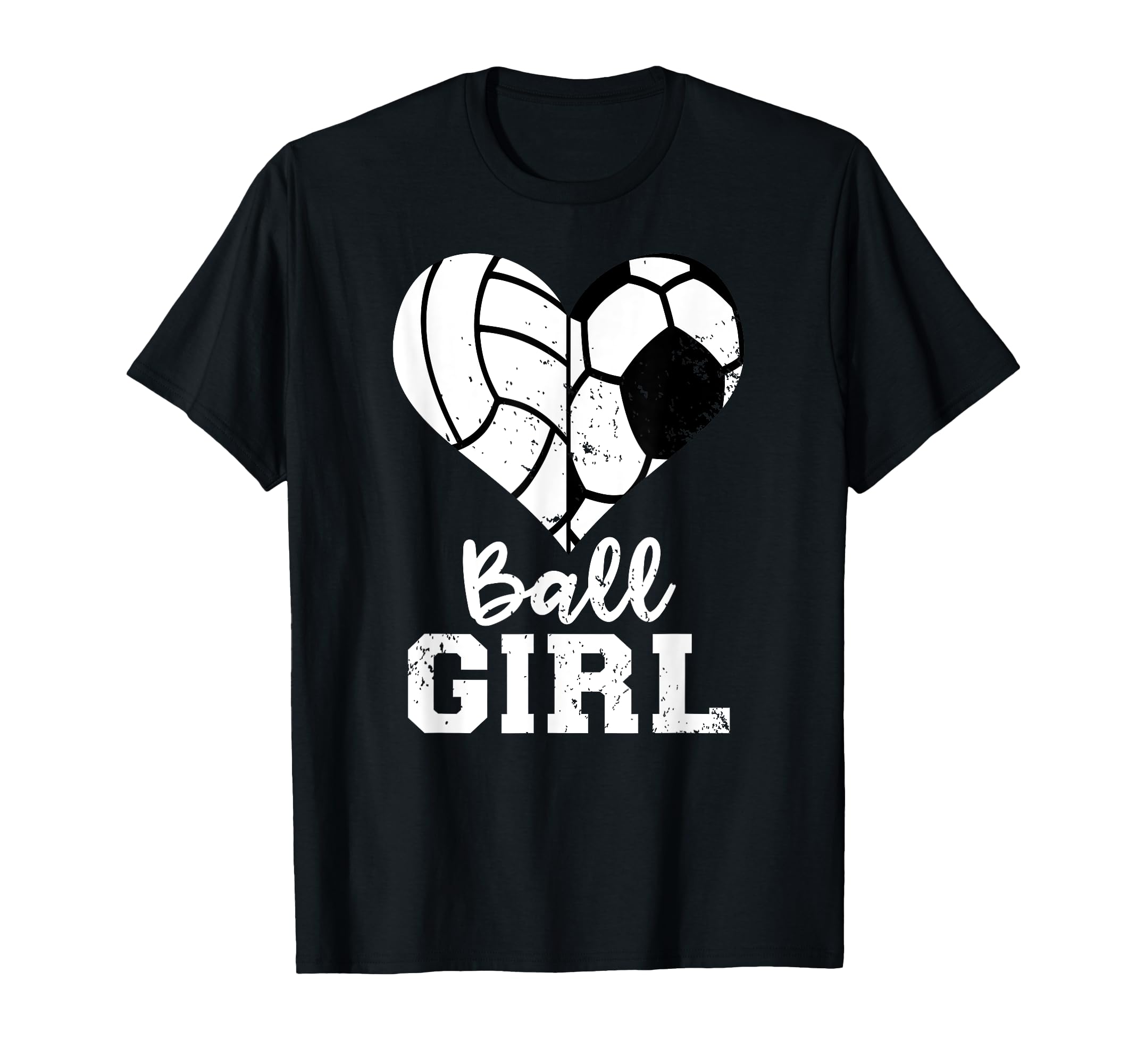 Ball Heart Funny Soccer Volleyball T-Shirt - Unique Graphic for Adults - T-Shirt, Sweatshirt, Hoodie