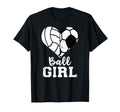 Ball Heart Funny Soccer Volleyball T-Shirt - Graphic Print for Adults - T-Shirt, Sweatshirt, Hoodie
