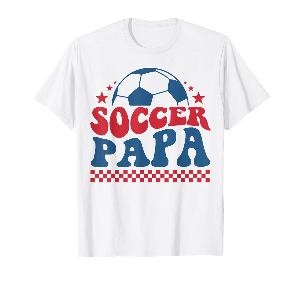 Soccer Papa Dad Soccer Fan Support T-Shirt - Custom Art Print for Adults - T-Shirt, Sweatshirt, Hoodie