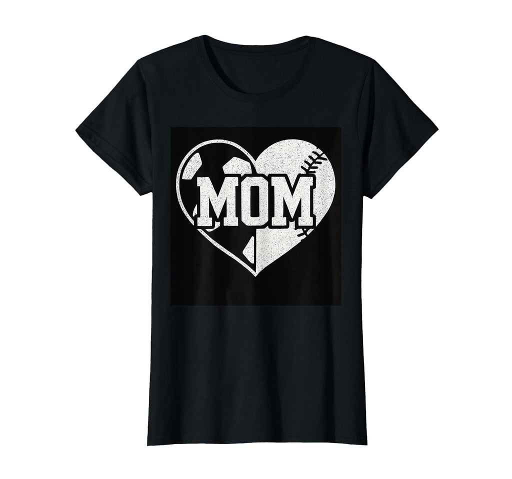 Ball Mom Soccer Football Baseball Mom T-Shirt - Trendy Graphic for Adults - T-Shirt, Sweatshirt, Hoodie