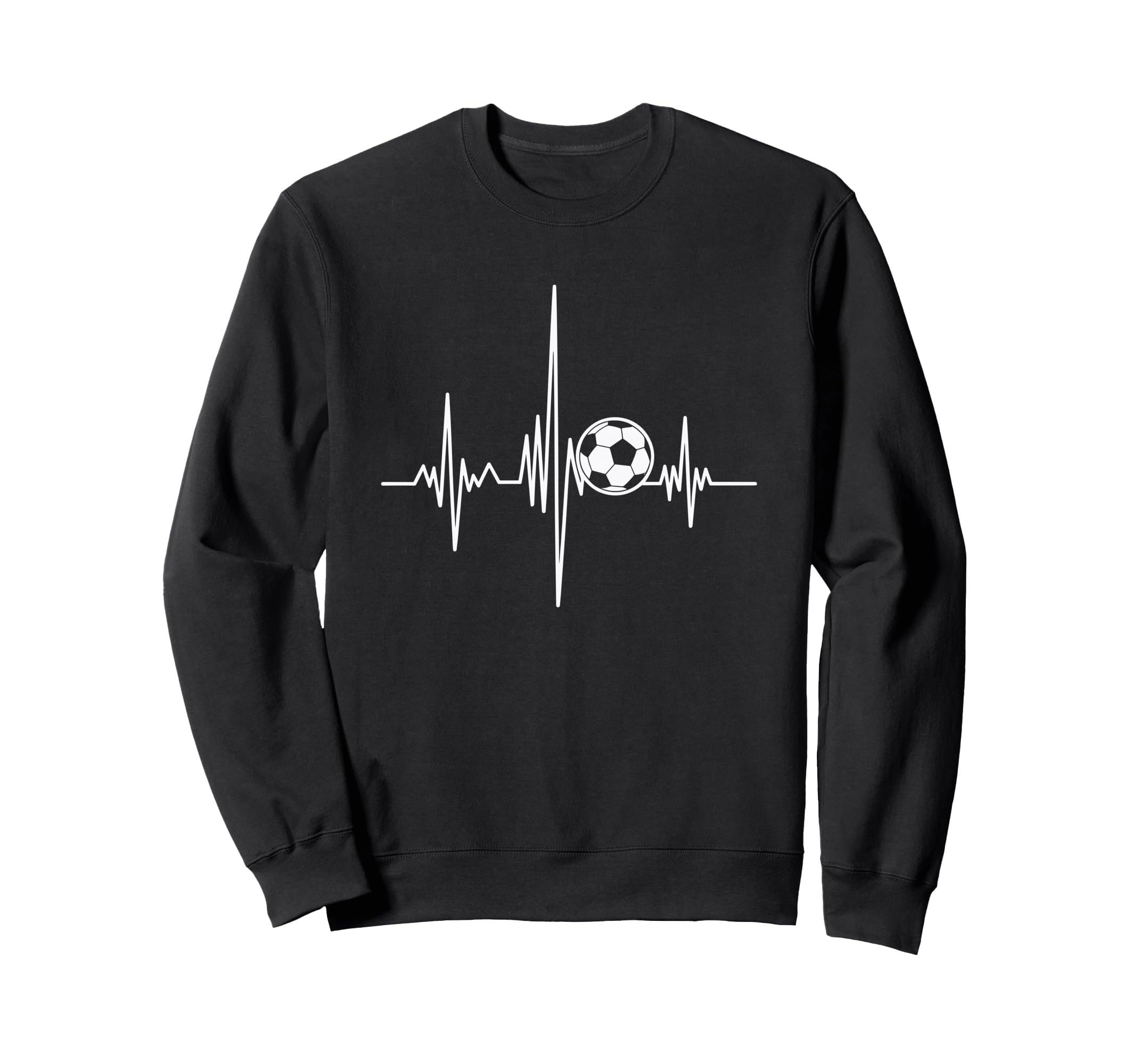 Soccer Heartbeat Goal Line Sweatshirt - Trendy Graphic for Adults - T-Shirt, Sweatshirt, Hoodie