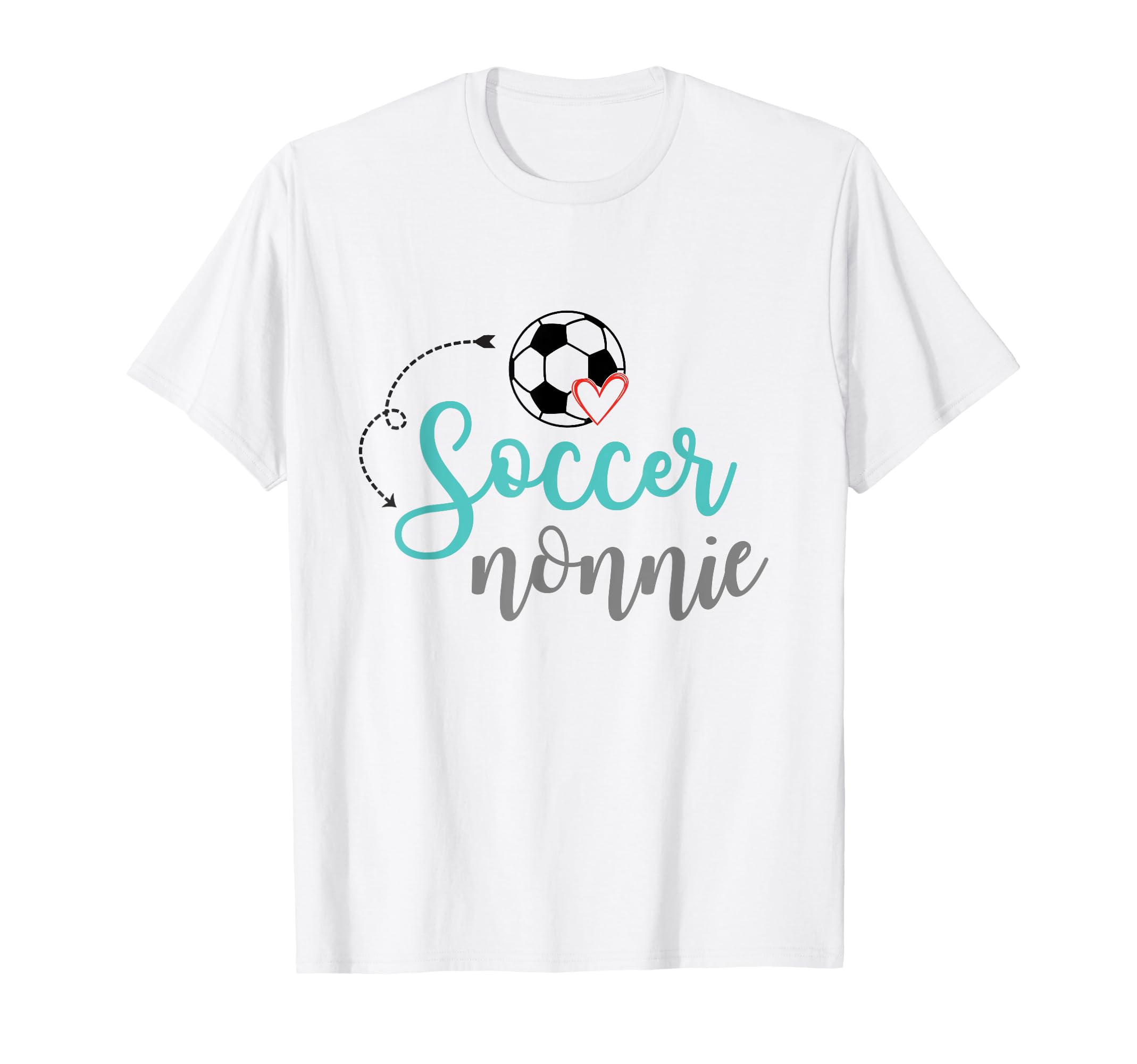 Soccer Nonnie Soccer Ball Heart T-Shirt - Streetwear Style Unisex - T-Shirt, Sweatshirt, Hoodie