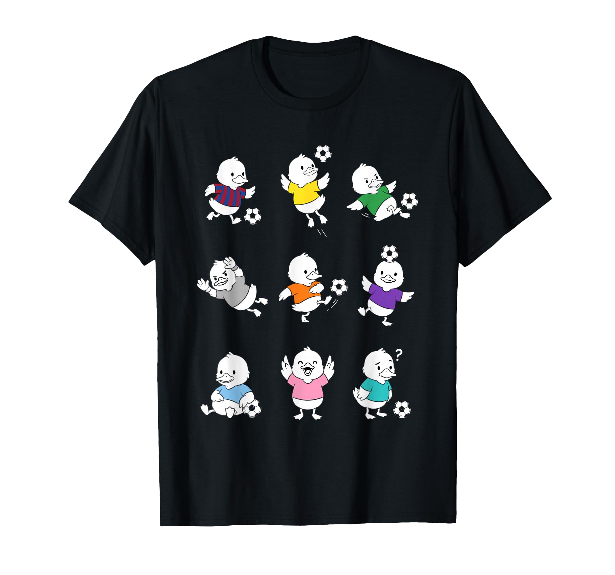 Soccer Duck Cartoon Funny Football T-Shirt - Streetwear Style Unisex - T-Shirt, Sweatshirt, Hoodie