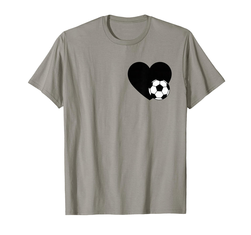 Soccer Love Heart Fans And Players T-Shirt - Custom Art Print for Adults - T-Shirt, Sweatshirt, Hoodie