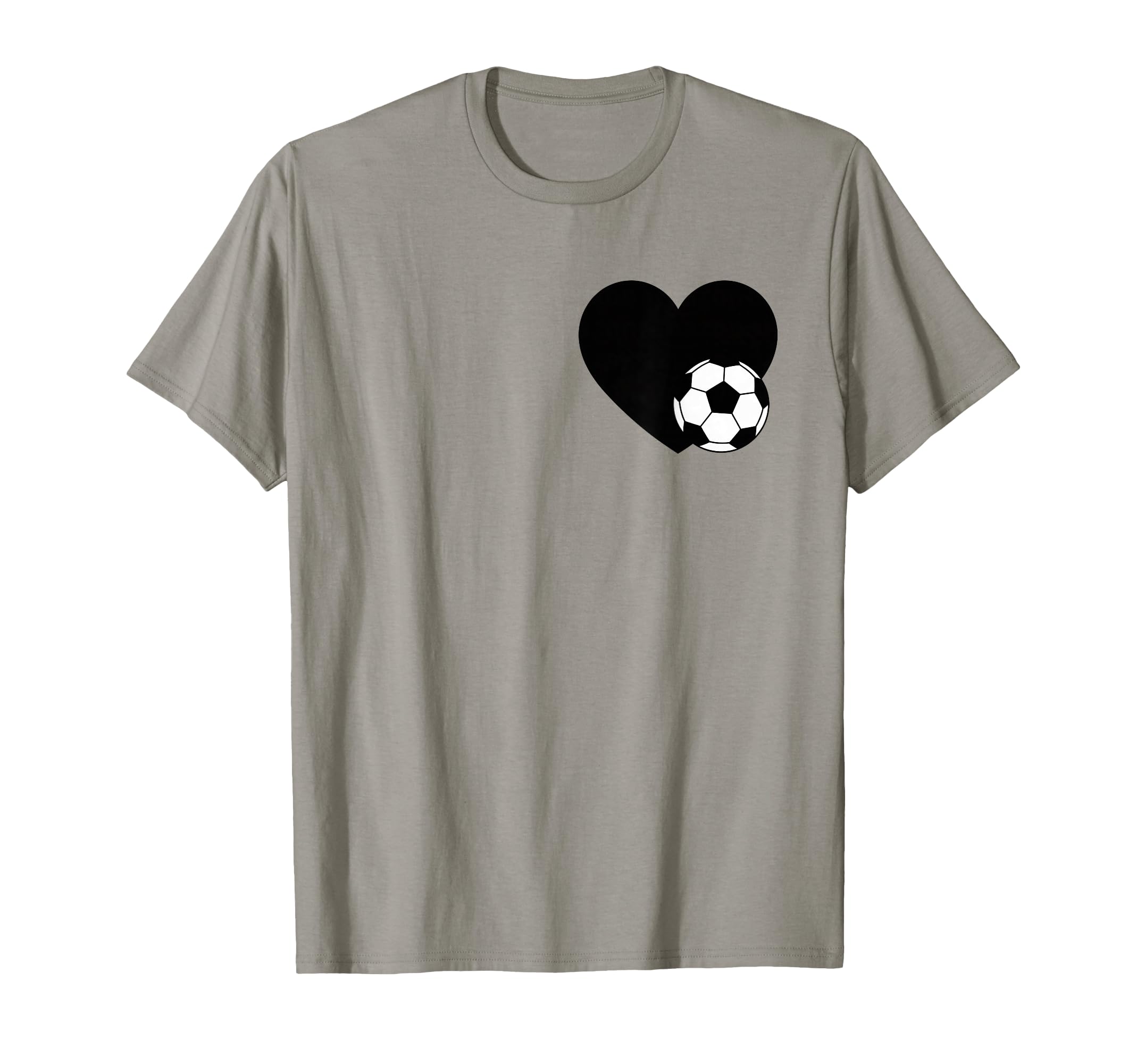 Soccer Love Heart Fans And Players T-Shirt - Custom Art Print for Adults - T-Shirt, Sweatshirt, Hoodie