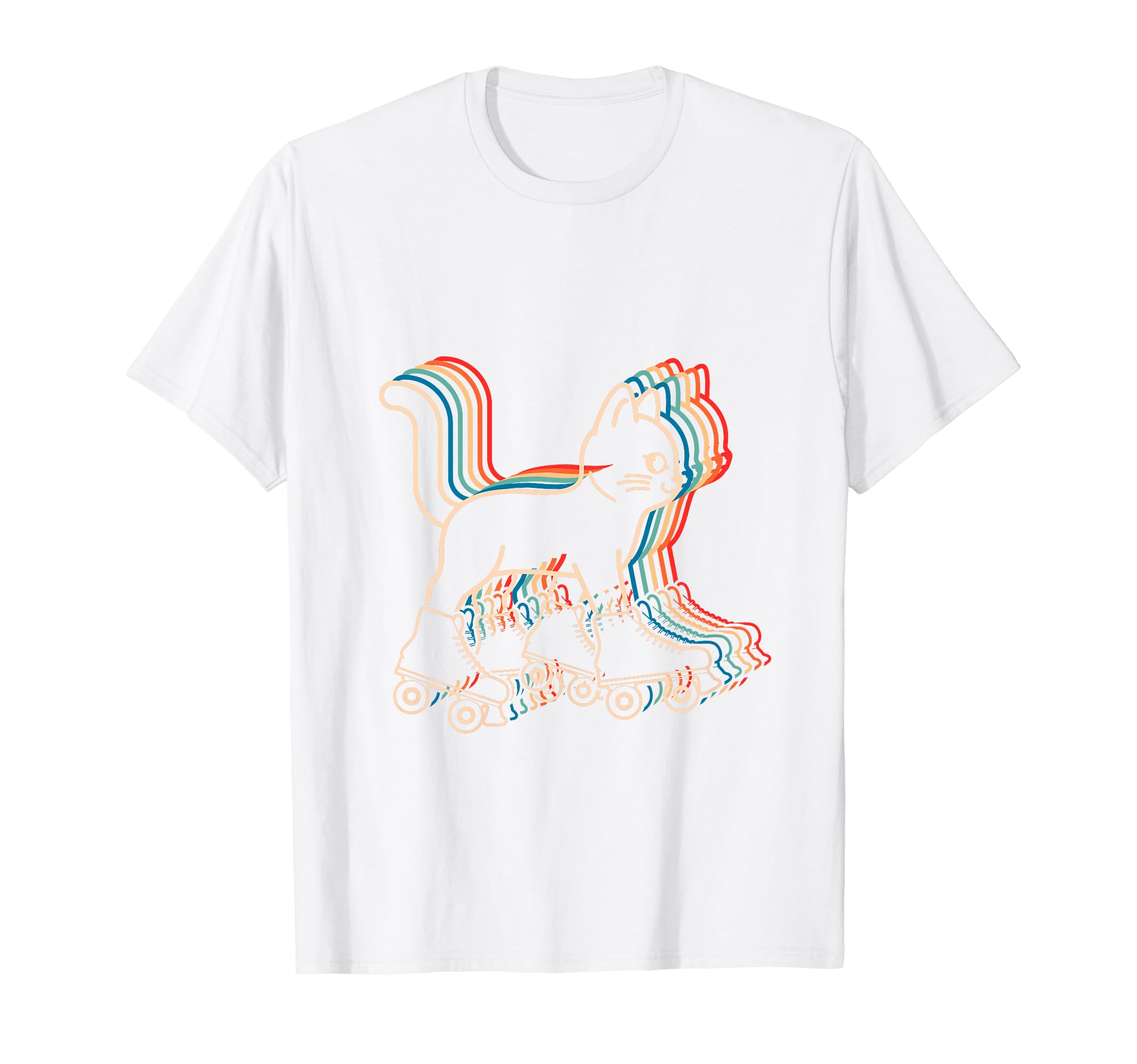 Cat Roller Skates Fun Skating Lifestyle T-Shirt - Streetwear Style Unisex - T-Shirt, Sweatshirt, Hoodie