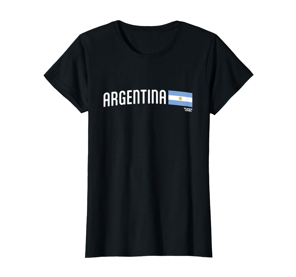 Superfan Argentina Minimal Flag Stripe T-Shirt - Trendy Graphic for Adults - T-Shirt, Sweatshirt, Hoodie