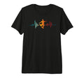 Soccer Heartbeat Tri Blend T-Shirt - Minimalist Print Unisex - T-Shirt, Sweatshirt, Hoodie