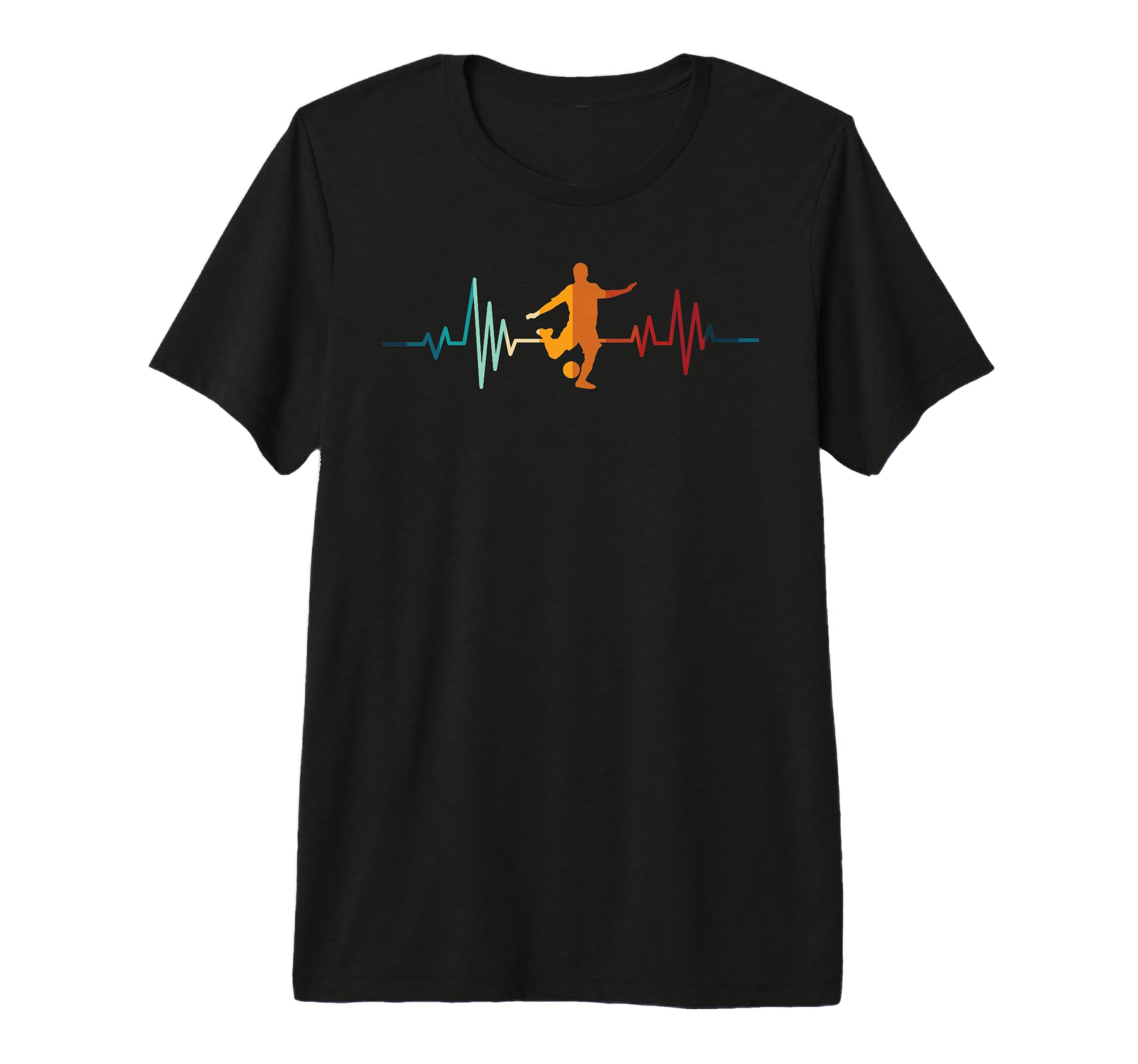 Soccer Heartbeat Tri Blend T-Shirt - Minimalist Print Unisex - T-Shirt, Sweatshirt, Hoodie