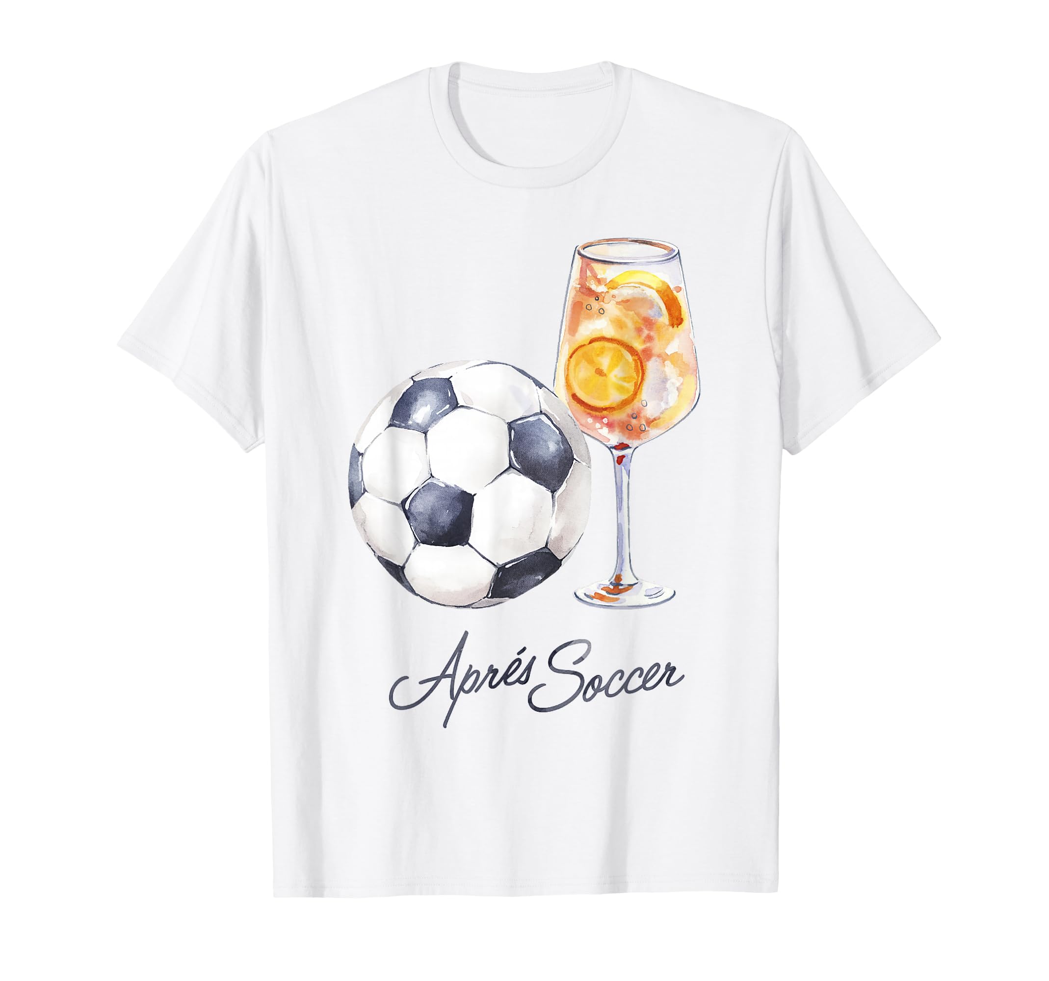Trendy Apres Soccer Cocktail T-Shirt - Minimalist Print for Adults - T-Shirt, Sweatshirt, Hoodie