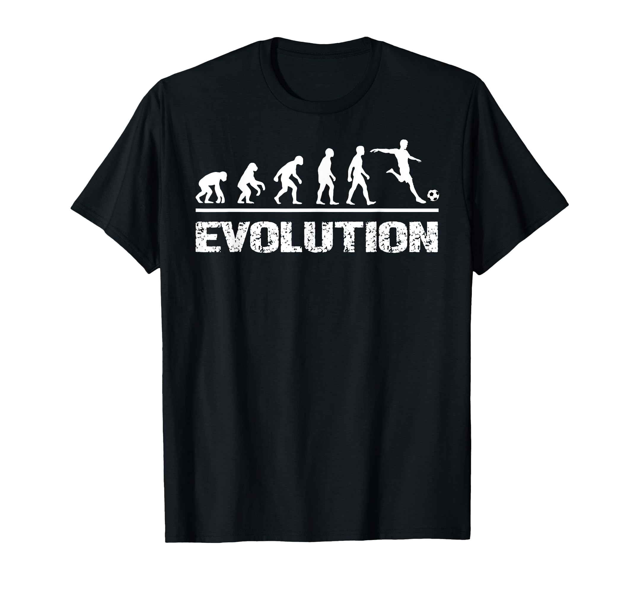 Evolution Soccer Funny Science T-Shirt - Fun Novelty Design Men Women - T-Shirt, Sweatshirt, Hoodie