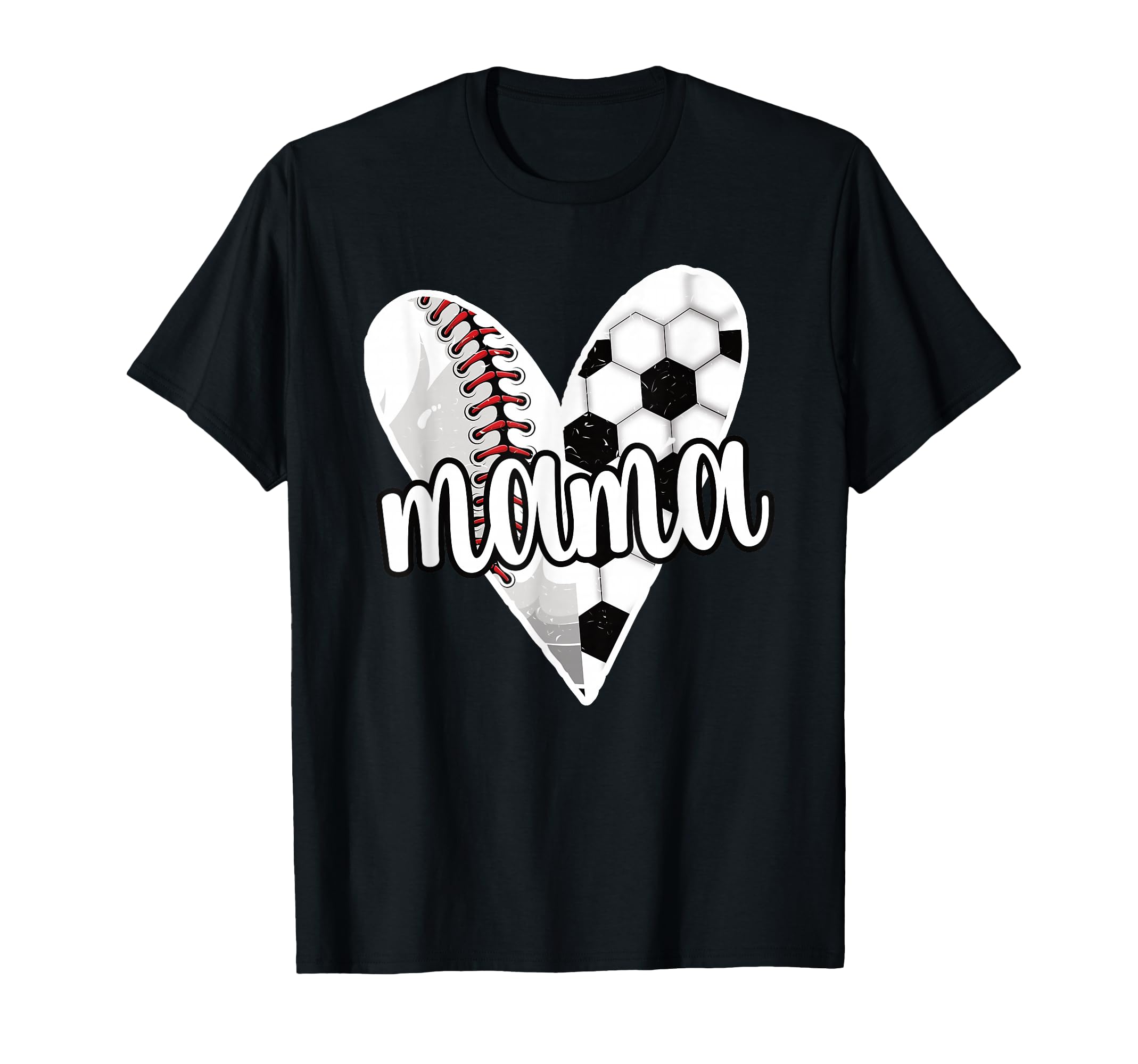 Baller Mama Proud Soccer Baseball T-Shirt - Custom Art Print for Adults - T-Shirt, Sweatshirt, Hoodie