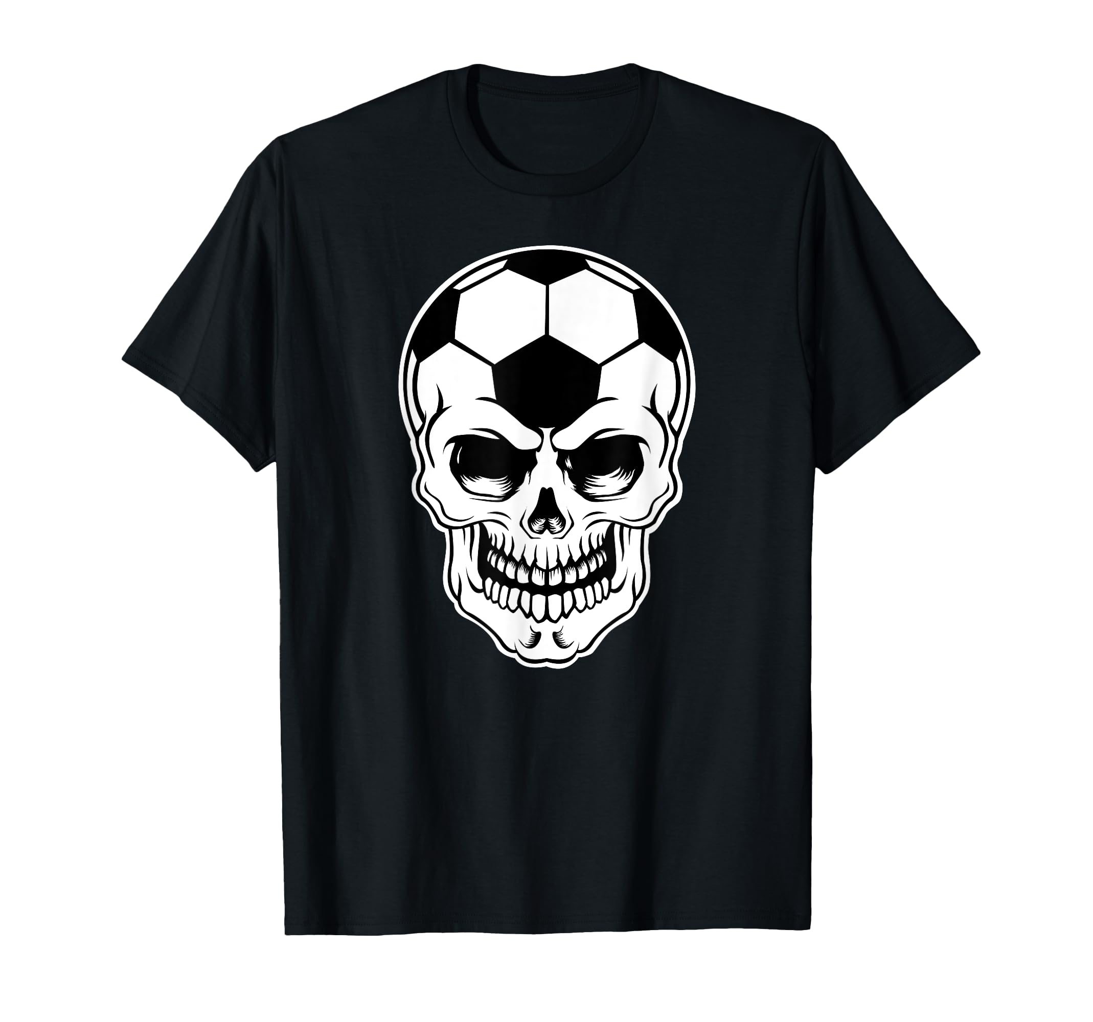 Soccer Skull Funny Soccer T-Shirt - Fun Novelty Design Unisex - T-Shirt, Sweatshirt, Hoodie