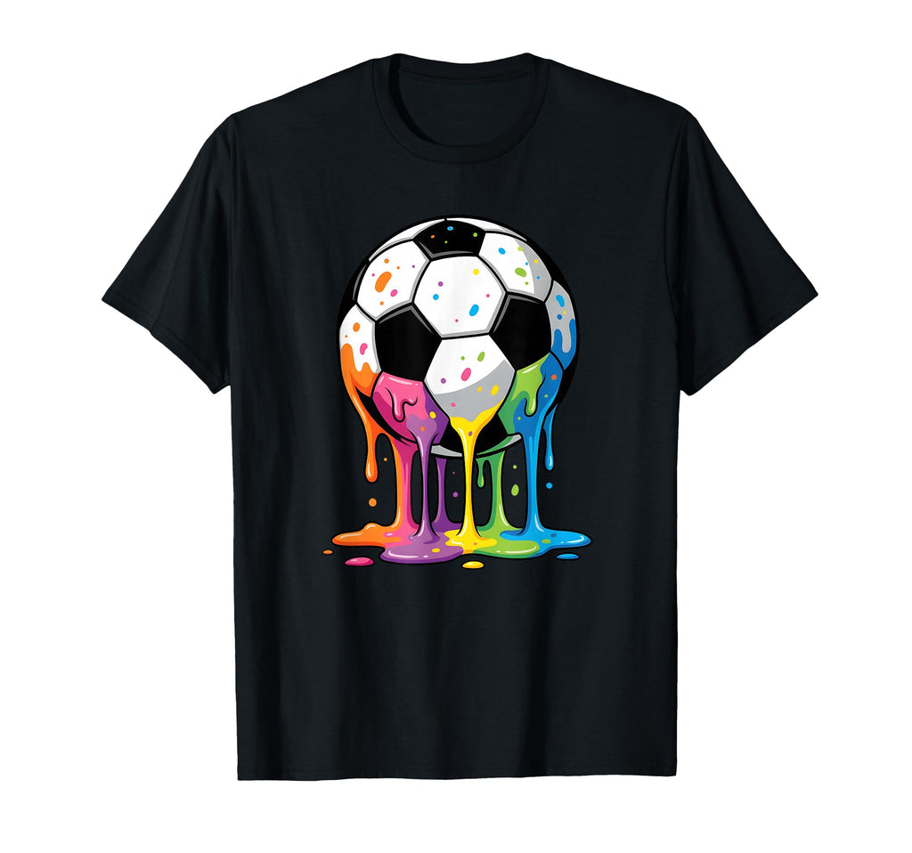Soccer Drip Ice Cream Drip Soccer T-Shirt - Fun Novelty Design Men Women - T-Shirt, Sweatshirt, Hoodie