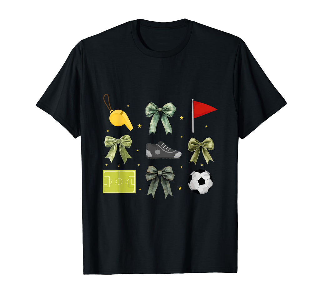 Soccer Coquette Bow Funny Soccer Game T-Shirt - Trendy Graphic Men Women - T-Shirt, Sweatshirt, Hoodie