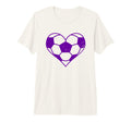 Soccer Heart Funny Soccer Player Mom Tri T-Shirt - Unique Graphic Unisex - T-Shirt, Sweatshirt, Hoodie