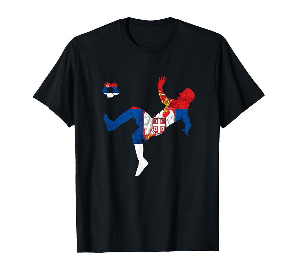 Serbia Flag Emblem Serbian Soccer T-Shirt - Trendy Graphic for Adults - T-Shirt, Sweatshirt, Hoodie