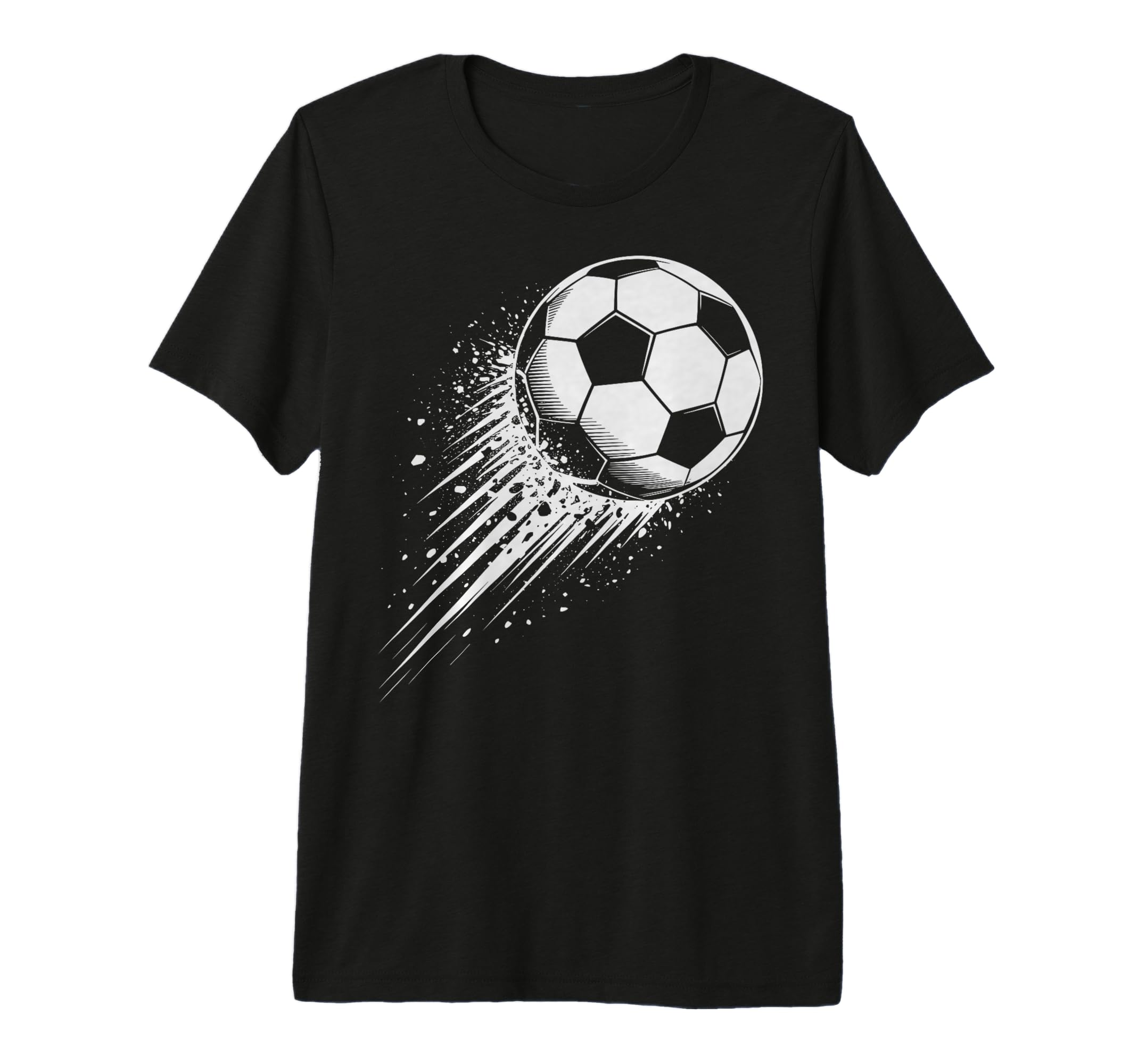 Splash Art Soccer Football Ball Soccer T-Shirt - Minimalist Print Unisex - T-Shirt, Sweatshirt, Hoodie