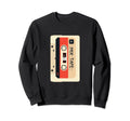 80S Mix Music Cassette Tape Sweatshirt - Graphic Print for Adults - T-Shirt, Sweatshirt, Hoodie
