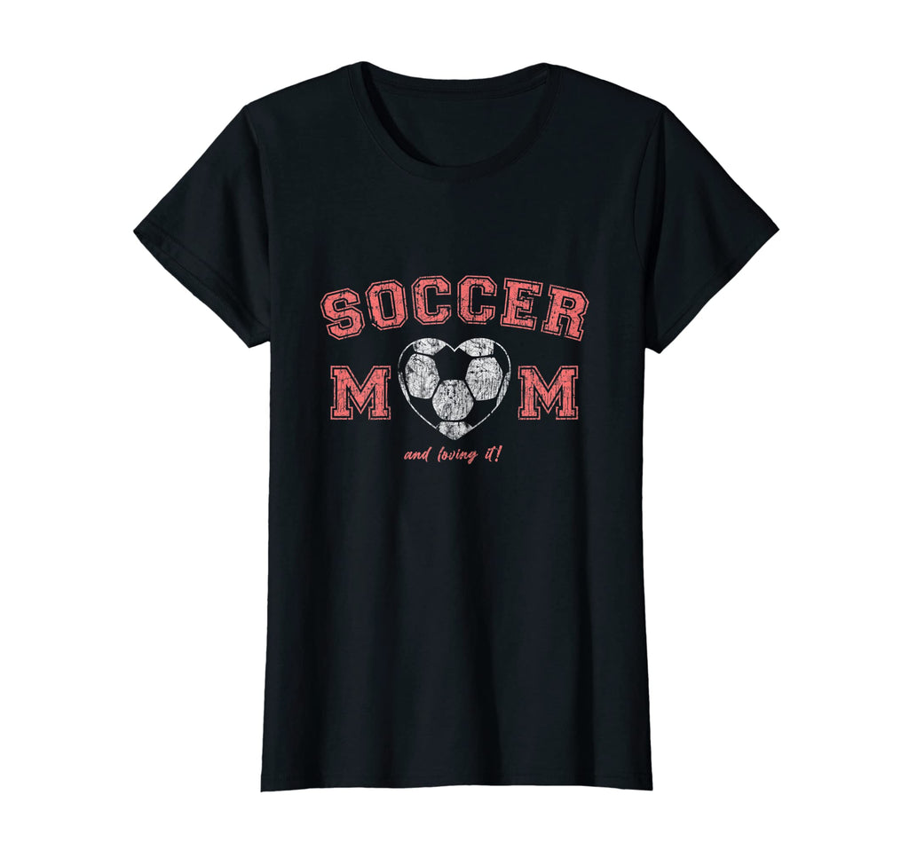 Womens Soccer Mom Heart T-Shirt - Minimalist Print for Adults - T-Shirt, Sweatshirt, Hoodie