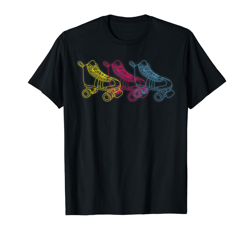 Womens Roller Skating Skates 80S T-Shirt - Fun Novelty Design for Adults - T-Shirt, Sweatshirt, Hoodie