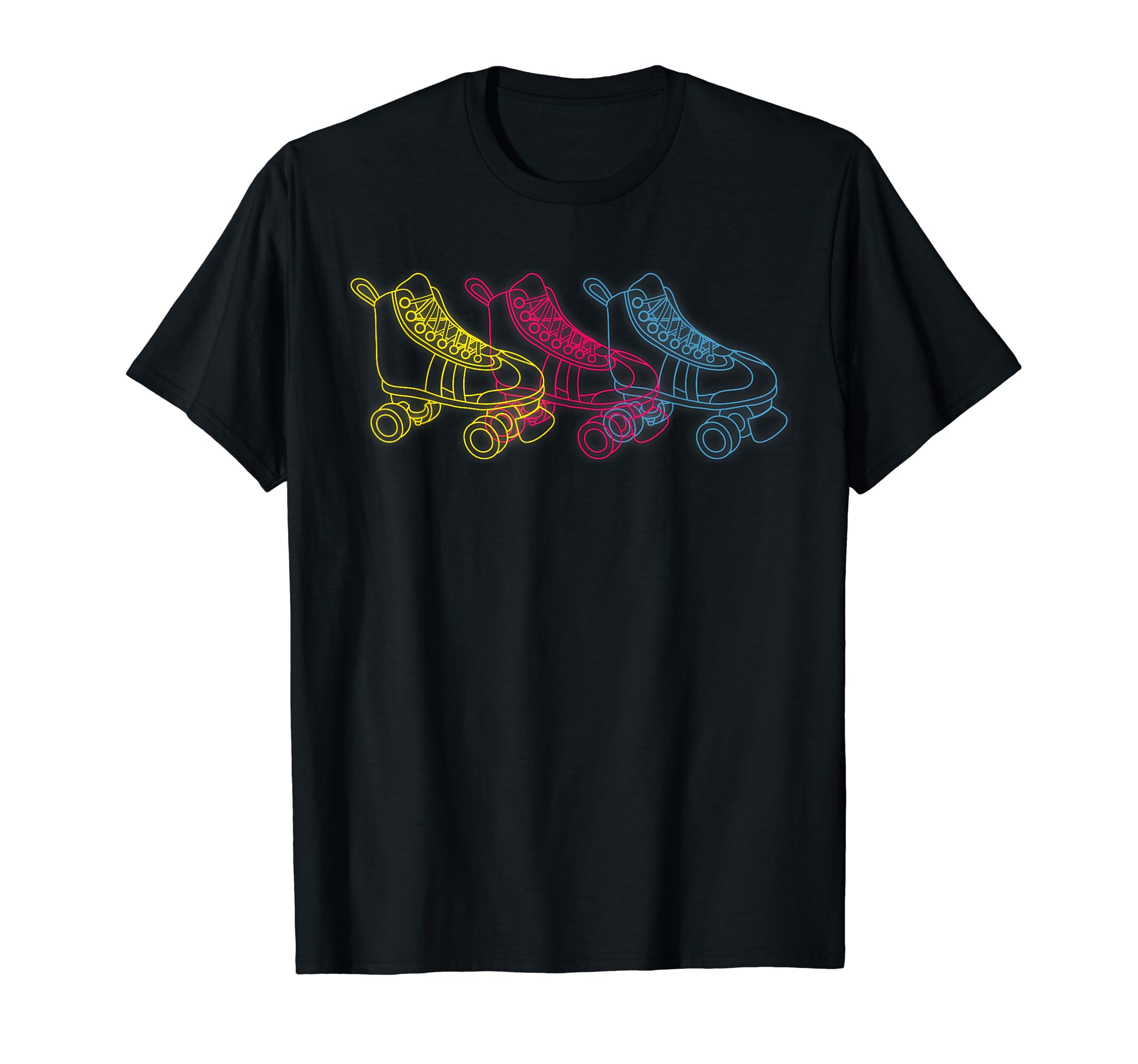 Womens Roller Skating Skates 80S T-Shirt - Fun Novelty Design for Adults - T-Shirt, Sweatshirt, Hoodie