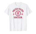 United States Soccer Stamp Logo T-Shirt - Fun Novelty Design Men Women - T-Shirt, Sweatshirt, Hoodie