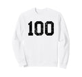 Black Distressed Sport Team Number 100 Sweatshirt - Custom Art Print Unisex - T-Shirt, Sweatshirt, Hoodie