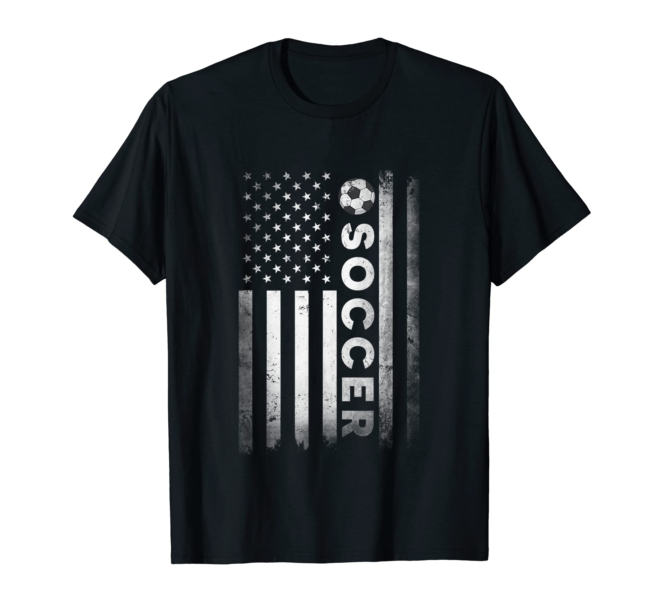 Us American Flag Soccer Patriotic Soccer T-Shirt - Minimalist Print Unisex - T-Shirt, Sweatshirt, Hoodie