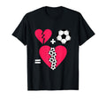 Soccer Heart Patch Up Soccer Love T-Shirt - Novelty Apparel Unisex - T-Shirt, Sweatshirt, Hoodie