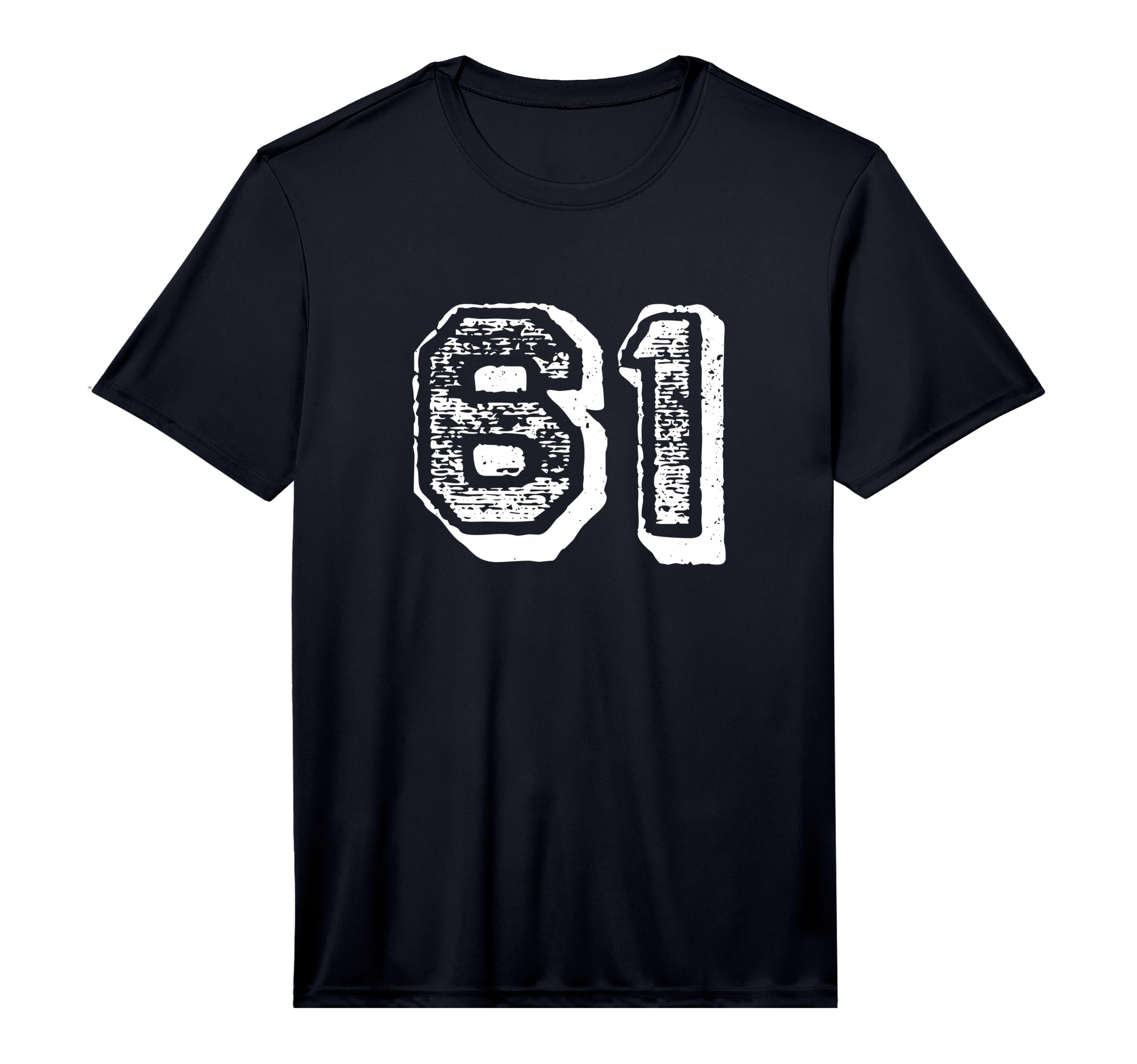 Number 61 Sports Jersey Player 61 Fan Front T-Shirt - Graphic Print Unisex - T-Shirt, Sweatshirt, Hoodie