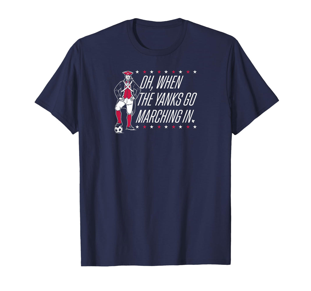 Oh When Yanks Go Marching Usa Soccer T-Shirt - Unique Graphic Unisex - T-Shirt, Sweatshirt, Hoodie