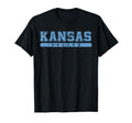 Kansas Soccer Sky Blue Text T-Shirt - Novelty Apparel Unisex - T-Shirt, Sweatshirt, Hoodie